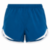 Teal Blue Dolphin Hem Athletic Shorts